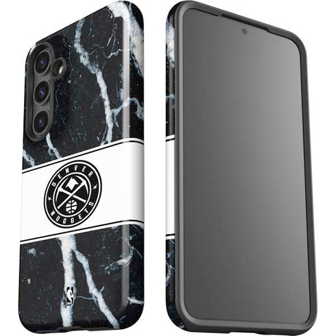 NBA Denver Nuggets Marble Galaxy S25 Plus Impact Case