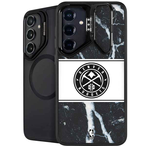 NBA Denver Nuggets Marble Galaxy S24 Plus Kickstand Case