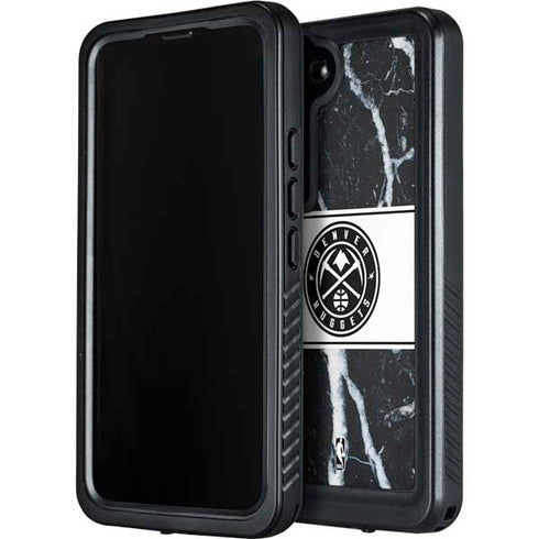 NBA Denver Nuggets Marble Galaxy S24 Plus Waterproof Case