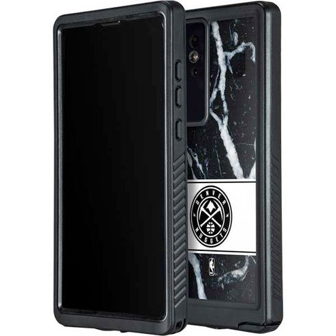 NBA Denver Nuggets Marble Galaxy S24 Ultra Waterproof Case