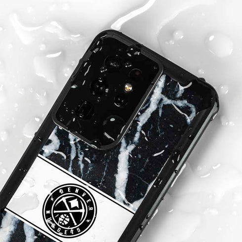 NBA Denver Nuggets Marble Galaxy S24 Ultra Waterproof Case