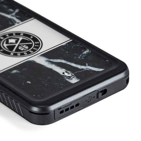 NBA Denver Nuggets Marble Galaxy S24 Waterproof Case