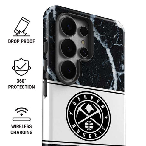 NBA Denver Nuggets Marble Galaxy S26 Ultra Impact Case
