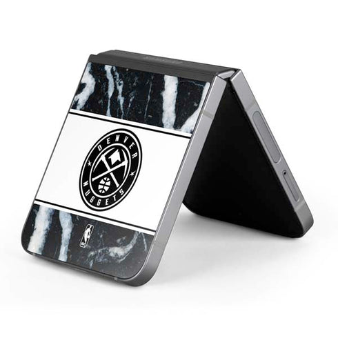 NBA Denver Nuggets Marble Galaxy Z Flip6 Skin