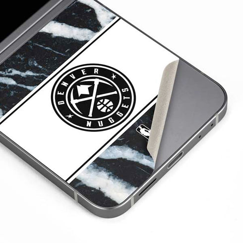 NBA Denver Nuggets Marble Galaxy Z Flip6 Skin