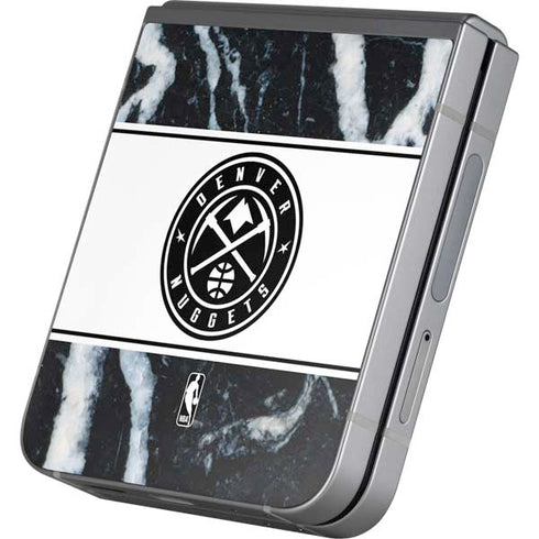 NBA Denver Nuggets Marble Galaxy Z Flip6 Skin