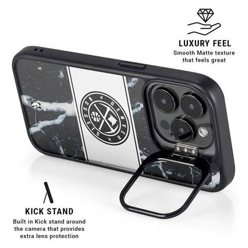 NBA Denver Nuggets Marble iPhone 13 Pro Max Kickstand Case