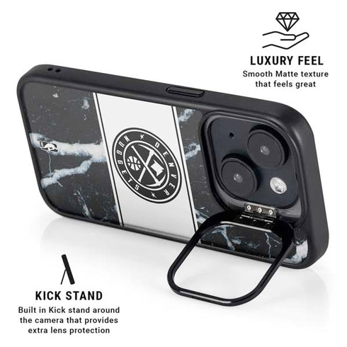 NBA Denver Nuggets Marble iPhone 14 Kickstand Case