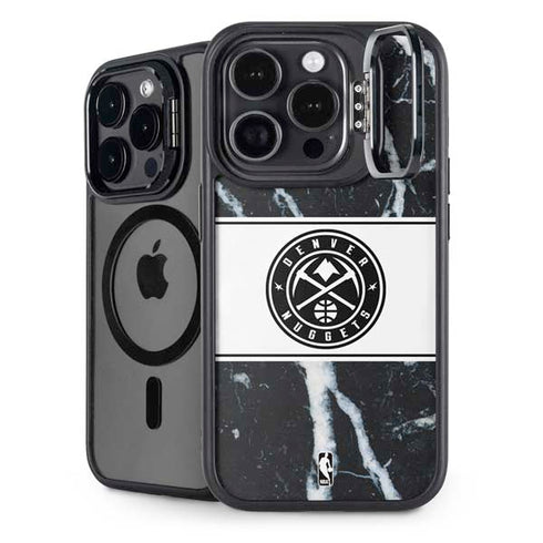 NBA Denver Nuggets Marble iPhone 14 Pro Kickstand Case