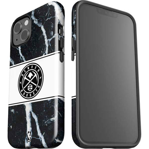 NBA Denver Nuggets Marble iPhone 15 Impact Case