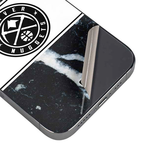 NBA Denver Nuggets Marble iPhone 15 Pro Max Skin
