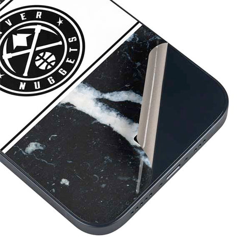 NBA Denver Nuggets Marble iPhone 15 Skin