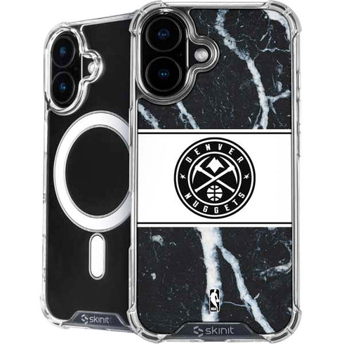 NBA Denver Nuggets Marble iPhone 16 MagSafe Case