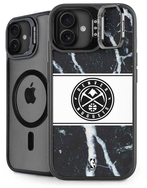 NBA Denver Nuggets Marble iPhone 16 Plus Kickstand Case