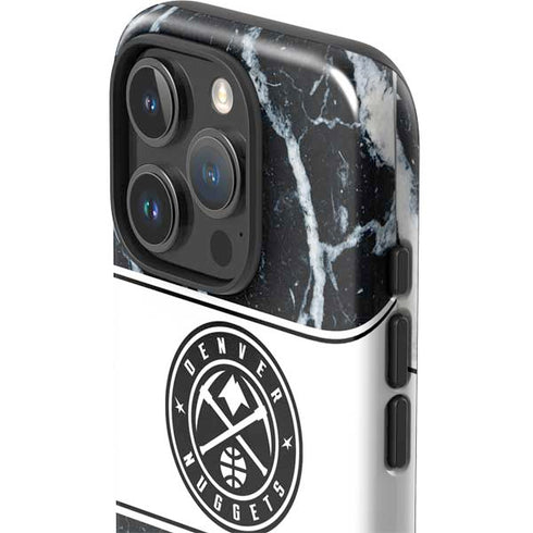 NBA Denver Nuggets Marble iPhone 16 Pro Impact Case