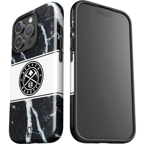 NBA Denver Nuggets Marble iPhone 16 Pro Impact Case