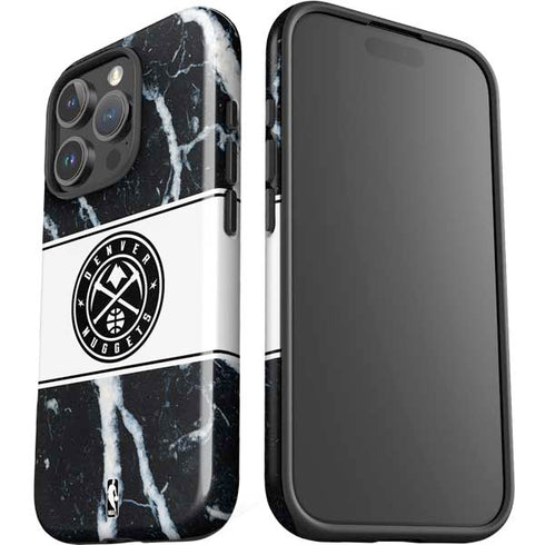 NBA Denver Nuggets Marble iPhone 16 Pro Max Impact Case