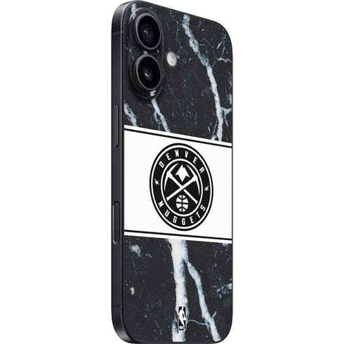 NBA Denver Nuggets Marble iPhone 16 Skin