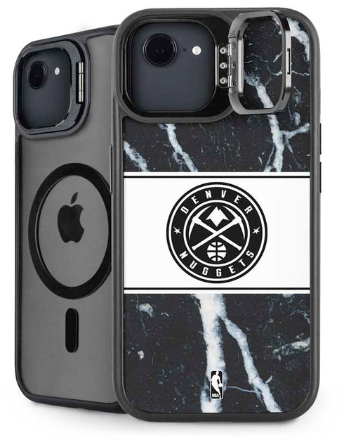 NBA Denver Nuggets Marble iPhone 16e Kickstand Case