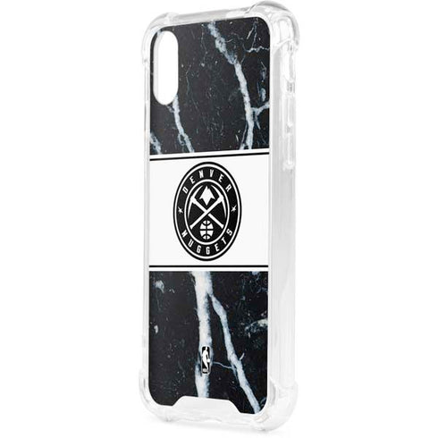 NBA Denver Nuggets Marble iPhone XS Clear Case