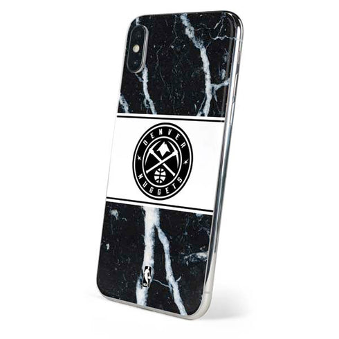 NBA Denver Nuggets Marble iPhone XS Skin