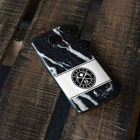 NBA Denver Nuggets Marble Moto E5 Plus Skin
