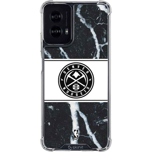 NBA Denver Nuggets Marble Moto G Power 5G (2024) Clear Case