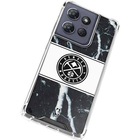 NBA Denver Nuggets Marble Moto G Power 5G (2025) Clear Case