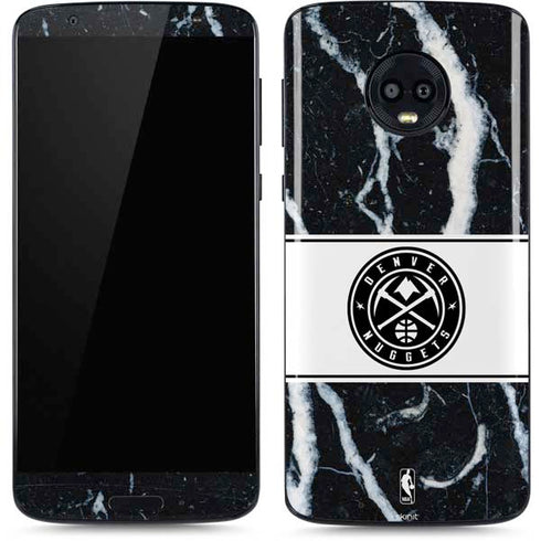 NBA Denver Nuggets Marble Moto G6 Skin