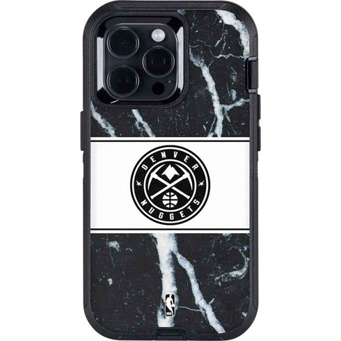 NBA Denver Nuggets Marble Otterbox Defender iPhone Skin