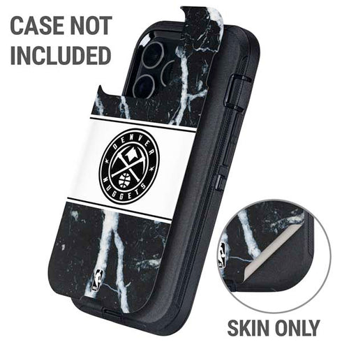 NBA Denver Nuggets Marble Otterbox Defender iPhone Skin