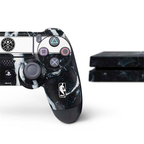 NBA Denver Nuggets Marble PS4 Console and Controller Bundle Skin