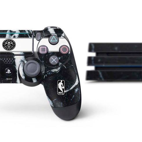 NBA Denver Nuggets Marble PS4 Pro Bundle Skin