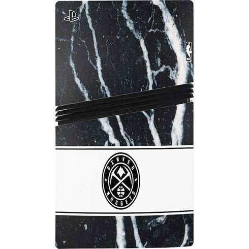 NBA Denver Nuggets Marble PS5 Pro Disk Console Skin