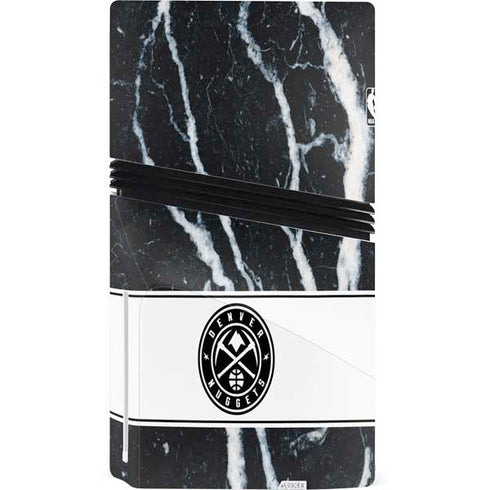 NBA Denver Nuggets Marble PS5 Pro Disk Console Skin