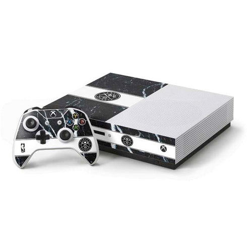 NBA Denver Nuggets Marble Xbox One S Console and Controller Bundle Skin