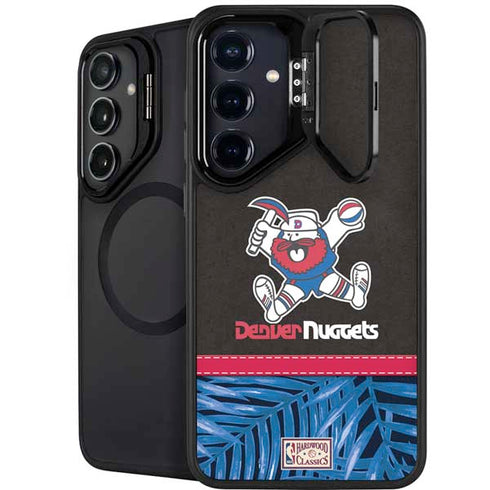 NBA Denver Nuggets Retro Palms Galaxy S25 Plus Kickstand Case