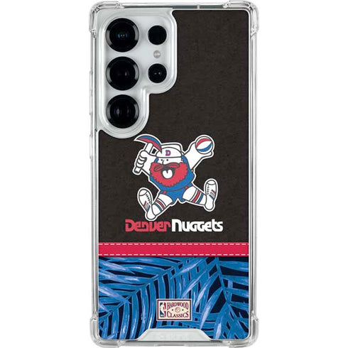 NBA Denver Nuggets Retro Palms Galaxy S25 Ultra Clear Case