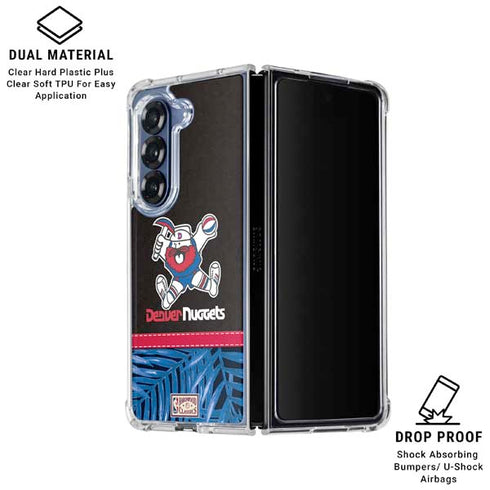 NBA Denver Nuggets Retro Palms Galaxy Z Fold6 Clear Case