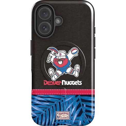 NBA Denver Nuggets Retro Palms iPhone 16 Magsafe Impact Case
