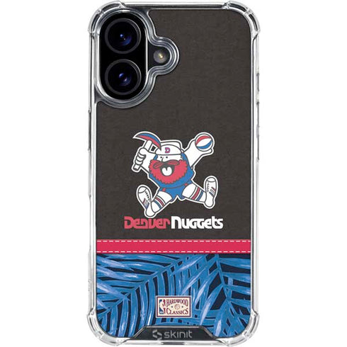 NBA Denver Nuggets Retro Palms iPhone 16 Plus Clear Case