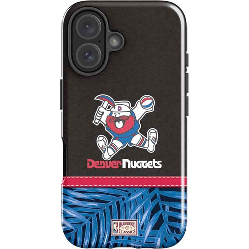 NBA Denver Nuggets Retro Palms iPhone 16 Plus Impact Case