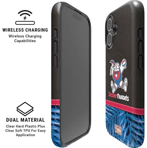 NBA Denver Nuggets Retro Palms iPhone 16 Plus Magsafe Impact Case