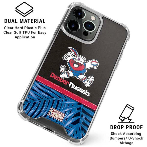 NBA Denver Nuggets Retro Palms iPhone 16 Pro Clear Case