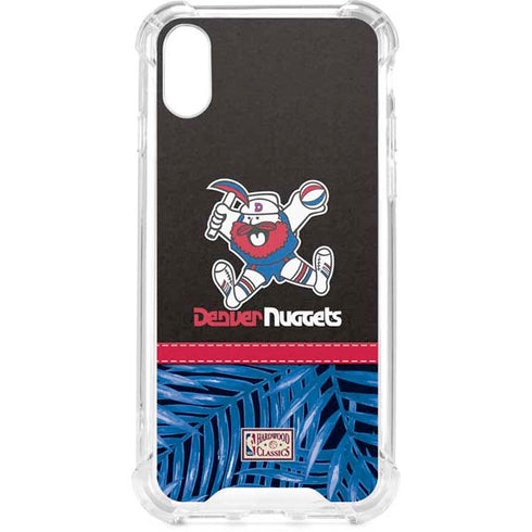 NBA Denver Nuggets Retro Palms iPhone XS Clear Case