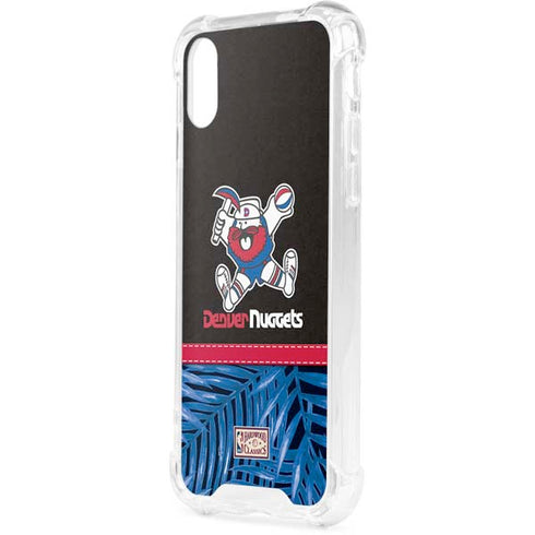 NBA Denver Nuggets Retro Palms iPhone XS Clear Case