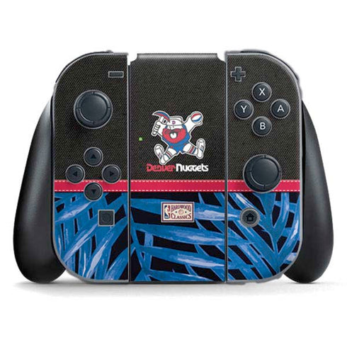 NBA Denver Nuggets Retro Palms Nintendo Switch (2017-2021) Joy-Con Controller Skin