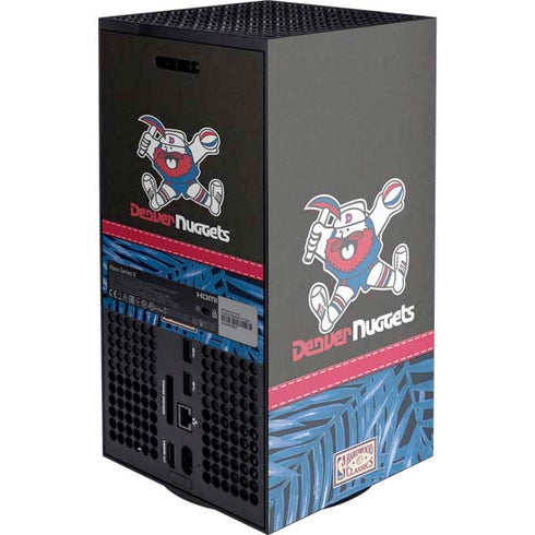 NBA Denver Nuggets Retro Palms XBox Series X Digital Edition Console Skin