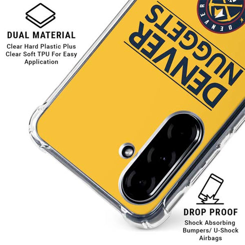 NBA Denver Nuggets Standard - Blue Galaxy A36 5G Clear Case