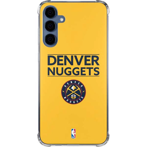 NBA Denver Nuggets Standard - Blue Galaxy A55 5G Clear Case